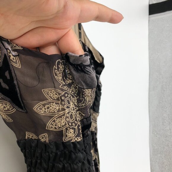 Tristan Black creme silk & lace V neck spaghetti strap  mini dress size 10 - Picture 7 of 10